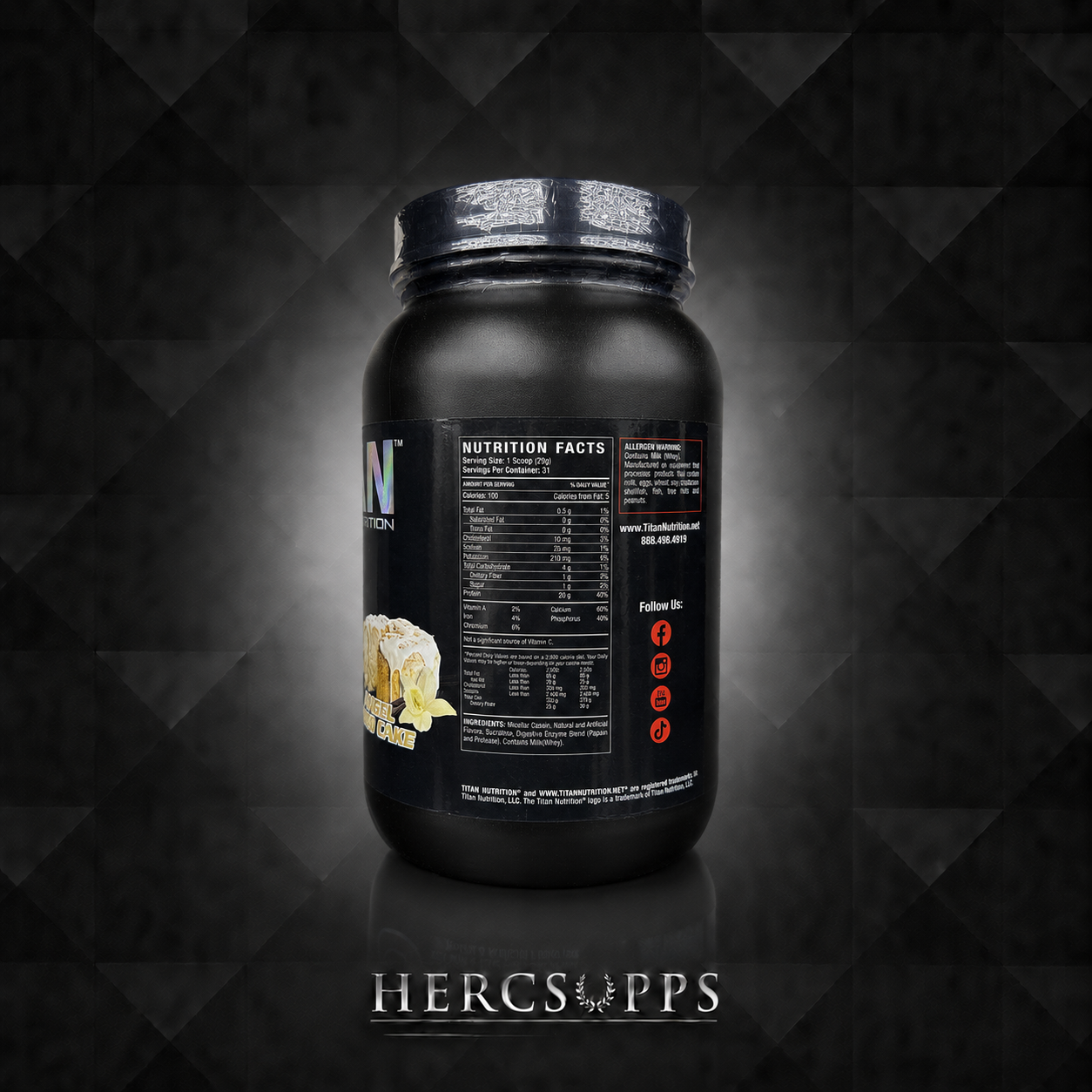 Titan Nutrition- Casein- Angel Food Cake 