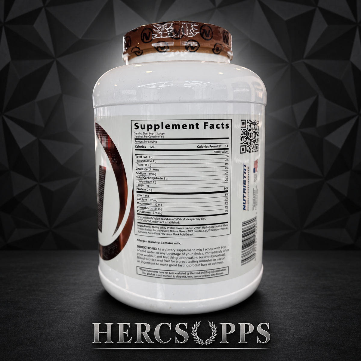 Nutristat- Pur Native 5lb- Chocolate Supreme