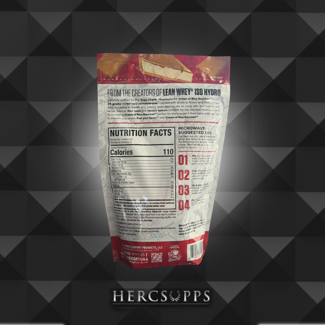 MuscleSport - Cream of Rice - Cookie Butter