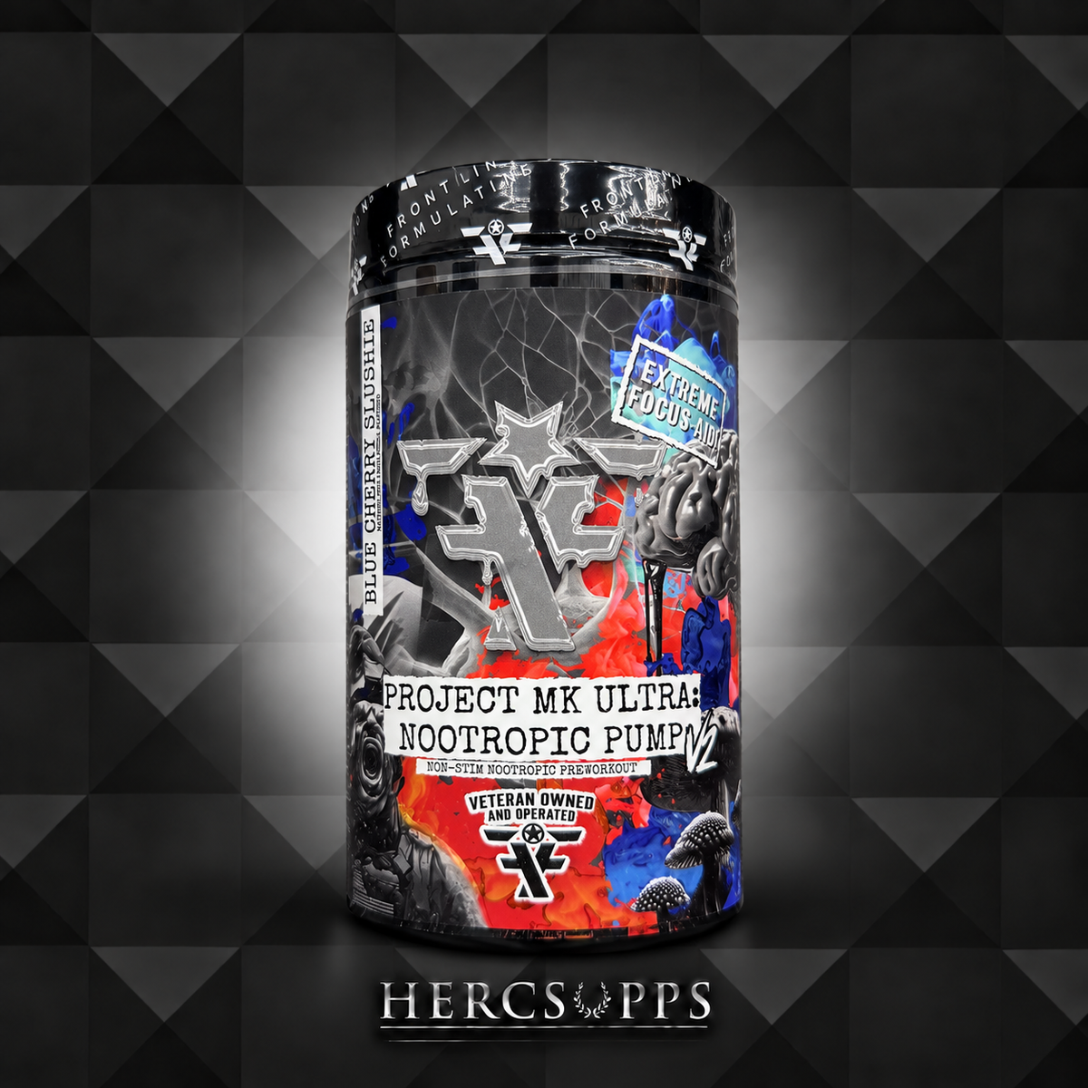 Frontline Formulations - Project MK Ultra: Nootropic Pump- Blue Cherry Slushie
