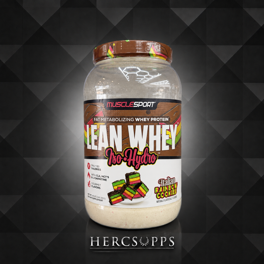 MuscleSport  Lean Whey Protein - Italian Rainbow Cookies