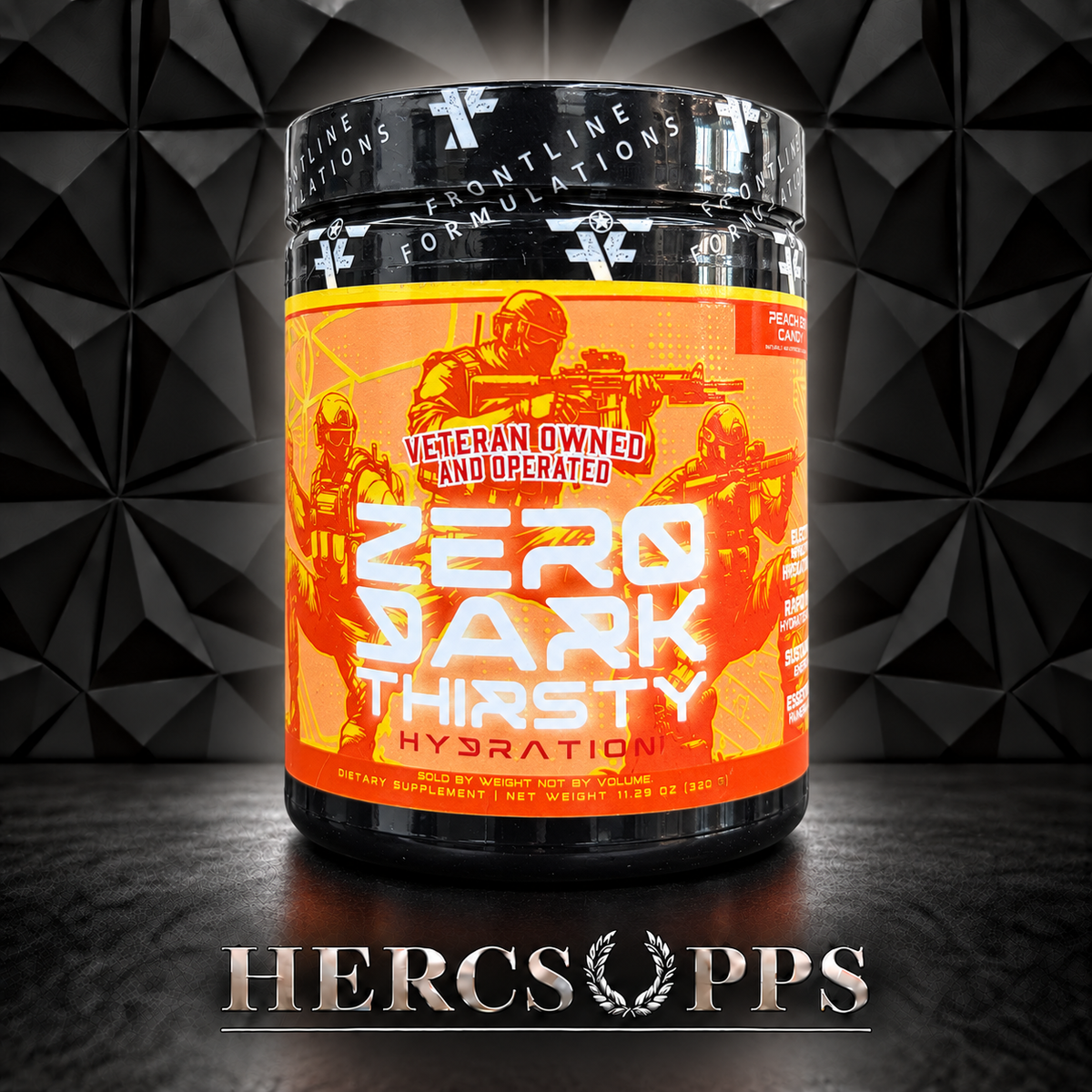 Frontline Formulations- Zero Dark Thirsty- Peach Ring Candy