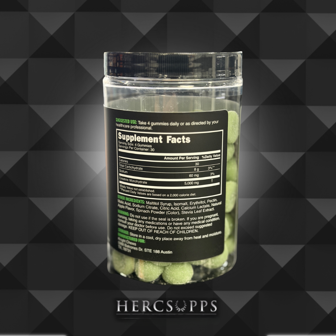 Knight Chews- Creatine- Sour Apple