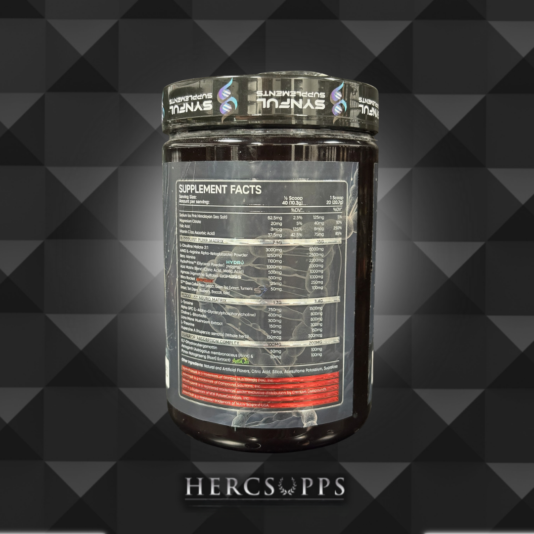 Synful Supplements- Bloodlust Neuro- Unflavored