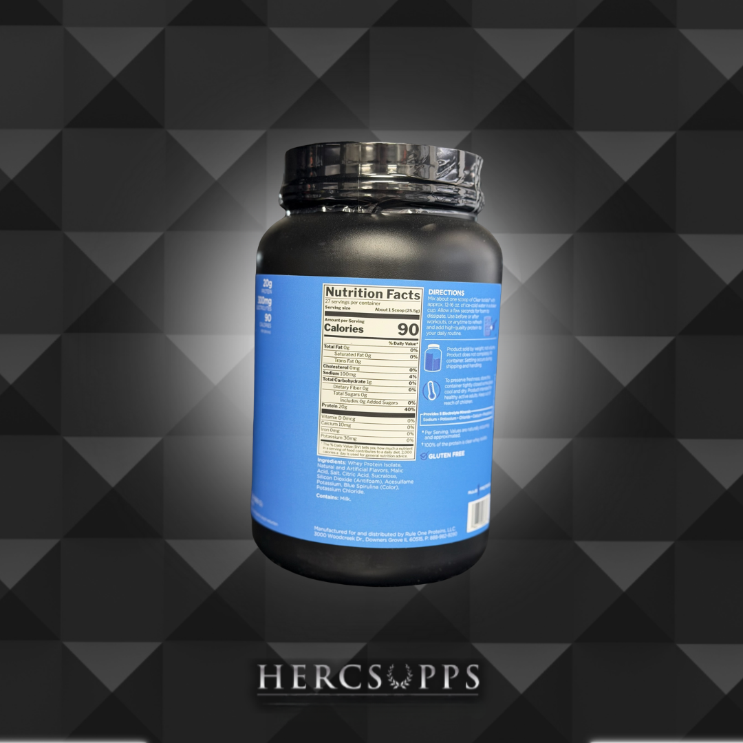 Rule 1- Clear Isolate- Blue Raspberry